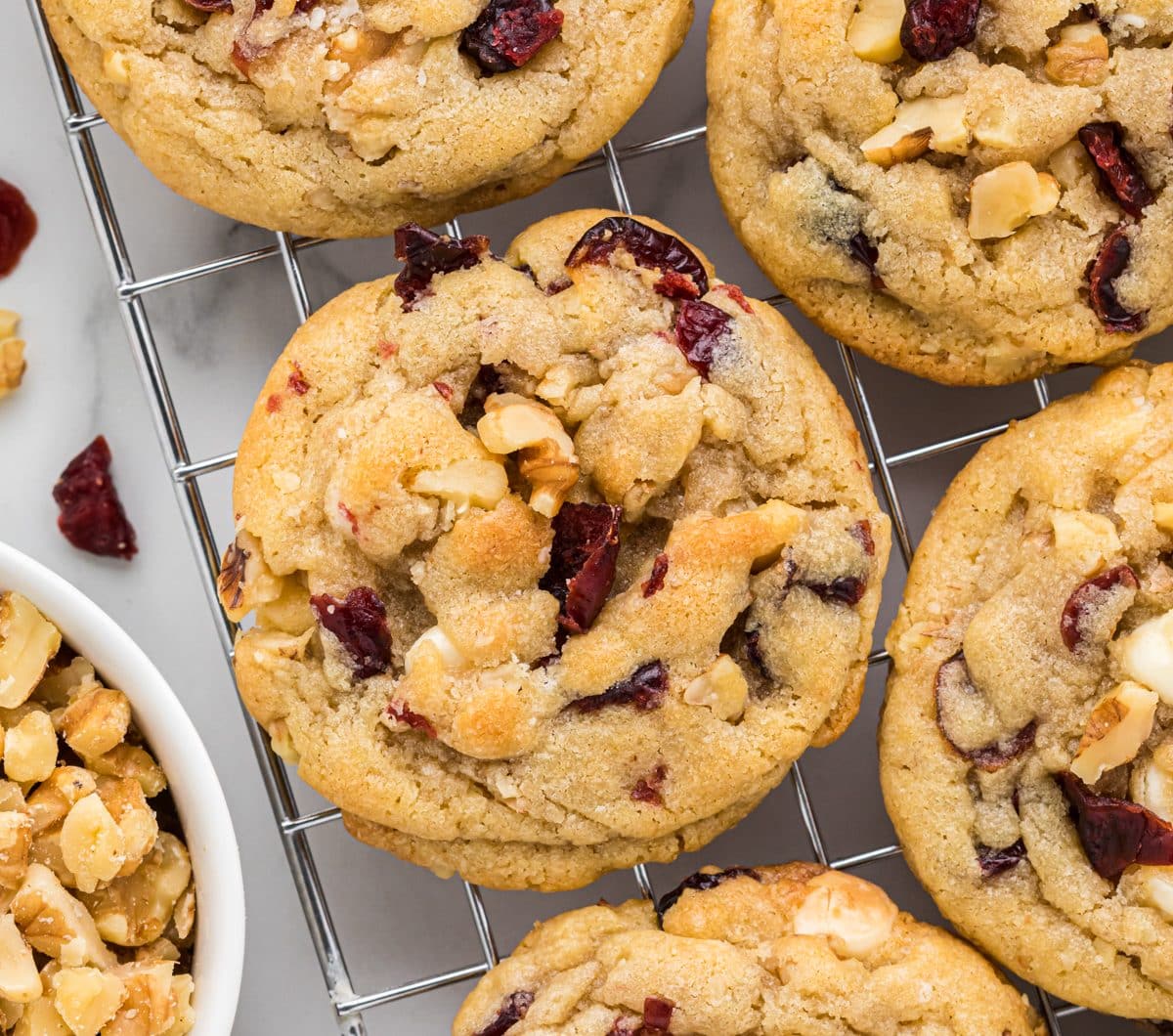 Cranberry and Walnut Cookies