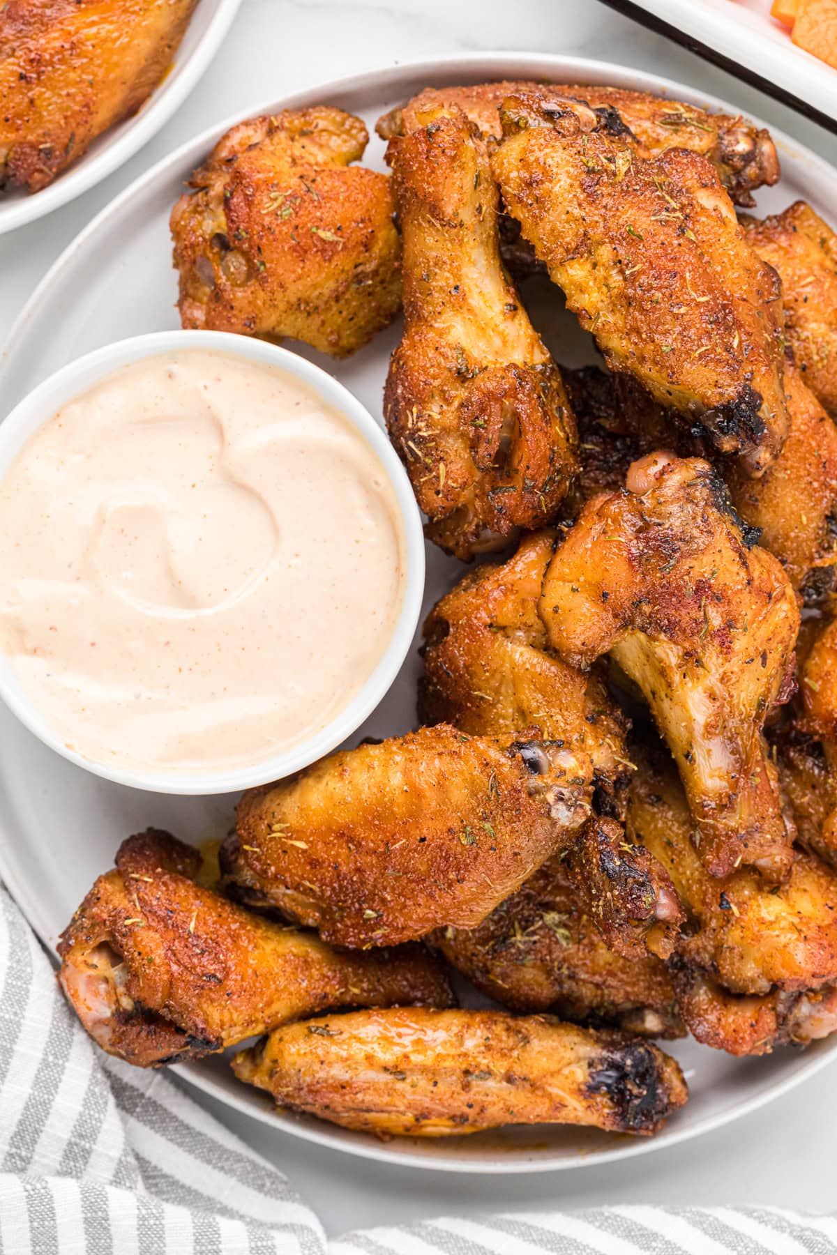 Cajun Chicken Wings with Remoulade Sauce