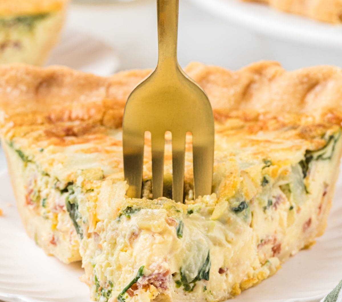 Spinach Bacon Quiche