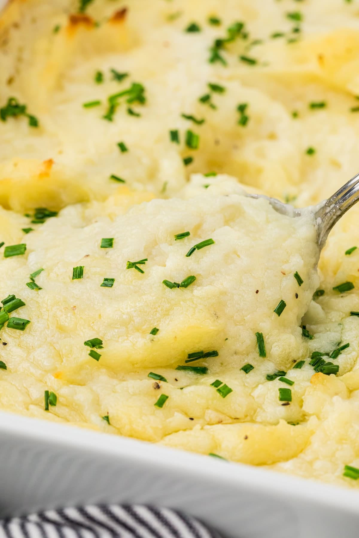 Baked Mashed Potatoes with Cream Cheese 