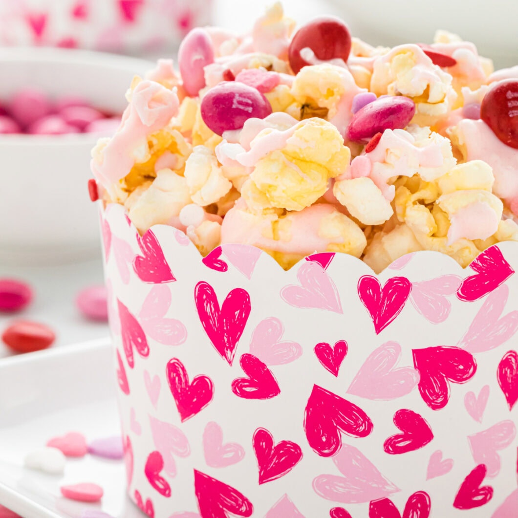 White Chocolate Popcorn Valentine's Mix