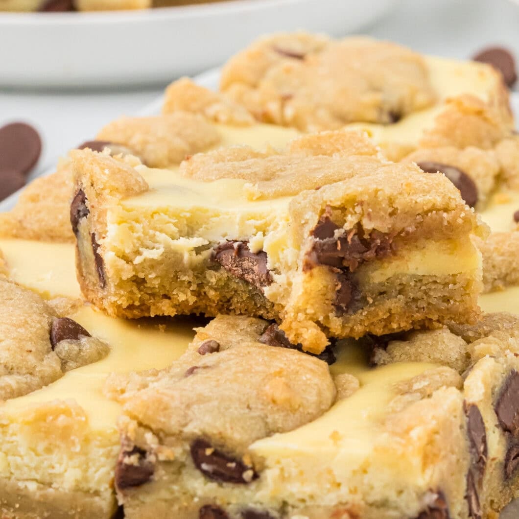 Cheesecake Chocolate Chip Cookie Bars
