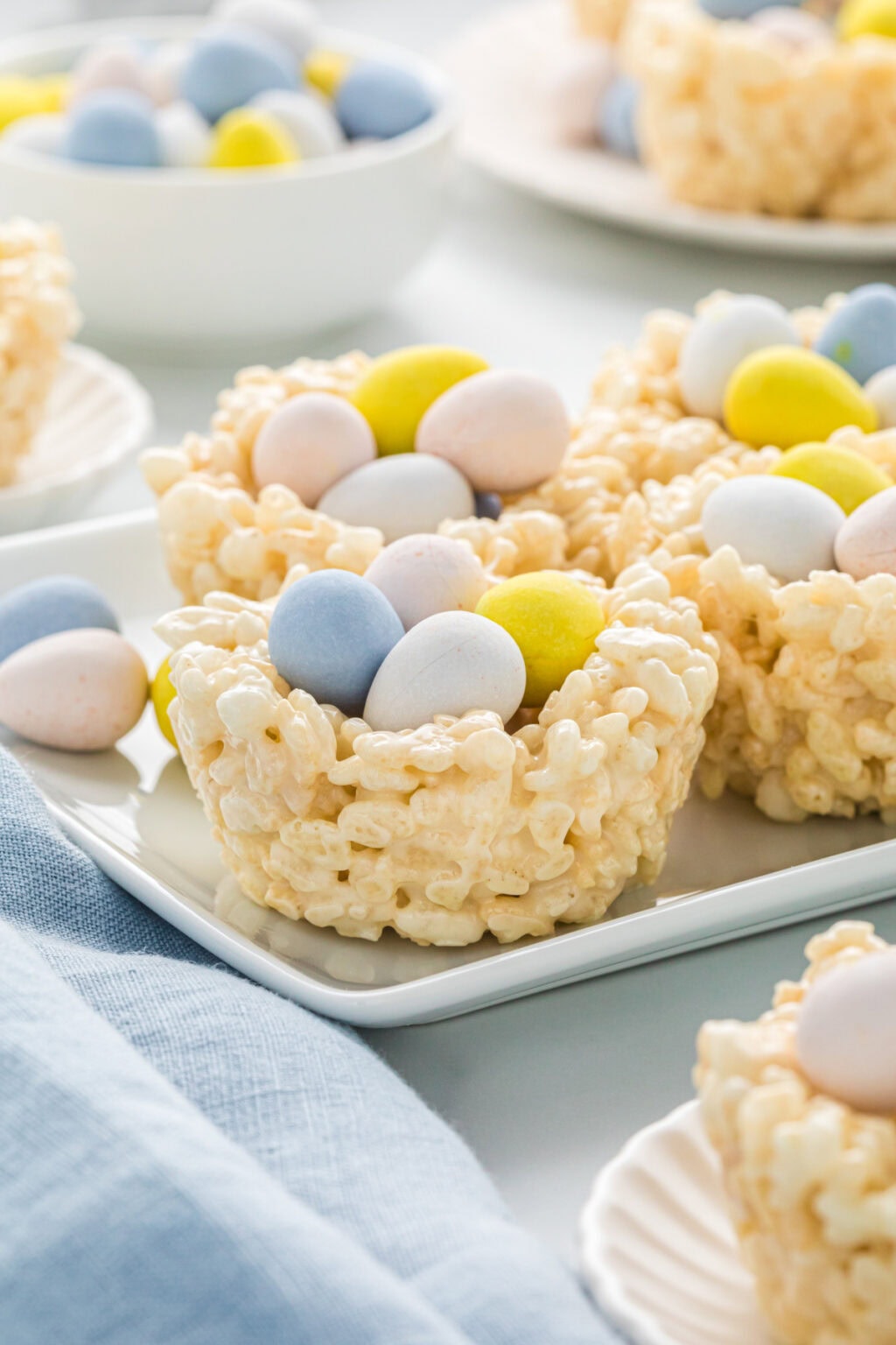 Eater Rice Activties Easter Nests with Rice Krispies - Risa's Family Kitchen