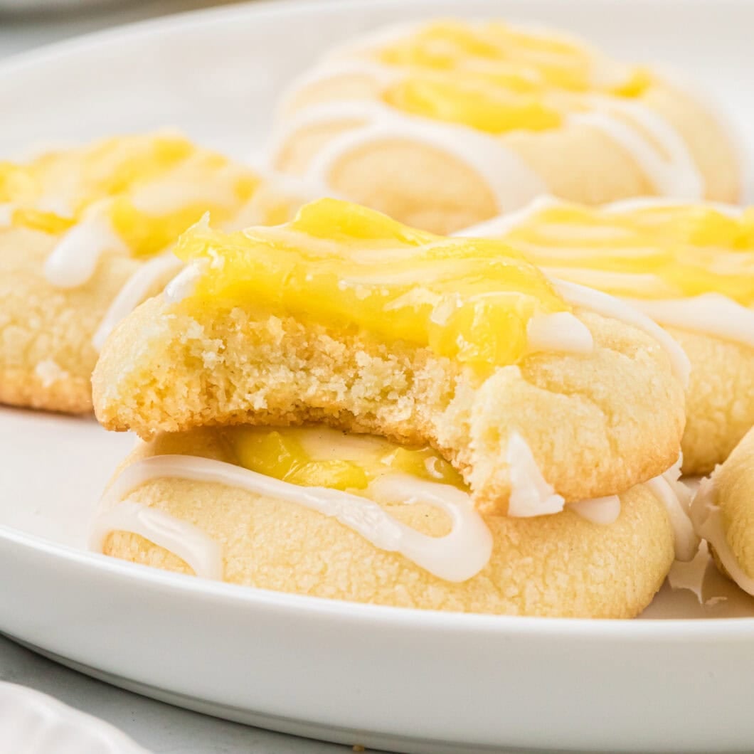 Thumbprint Lemon Curd Cookies