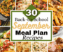 September 2026 Monthly Meal Plan