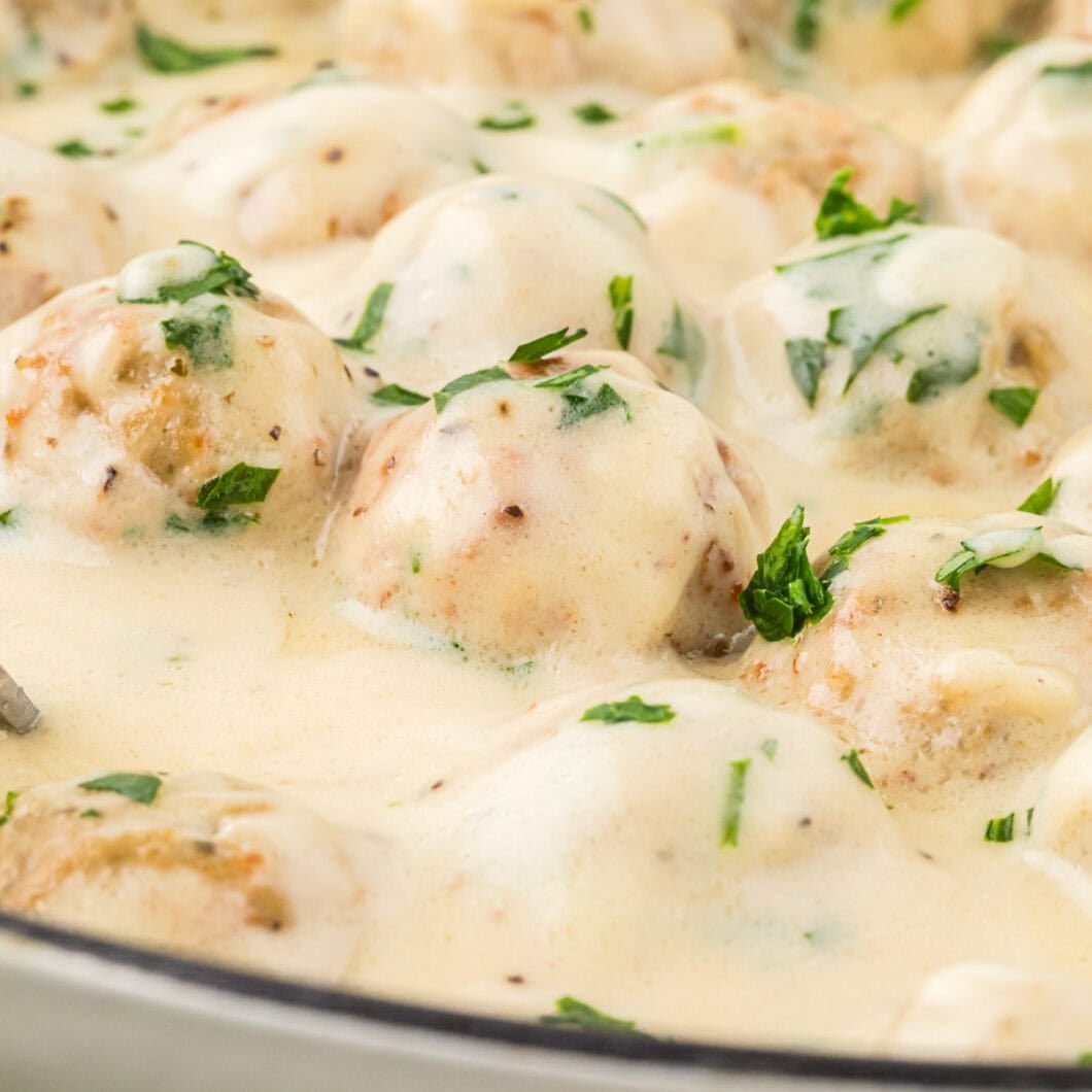 Easy Swedish Meatballs with Frozen Meatballs